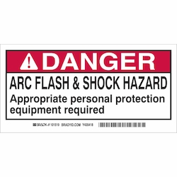 Brady 101518 Arc Flash Label